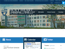 Tablet Screenshot of holyheart.ca